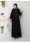 İPEK ELBİSE SİYAH