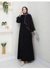 İPEK ELBİSE SİYAH