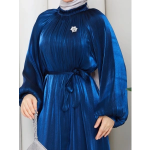 SİMGE TESETTÜR ELBİSE SAKS