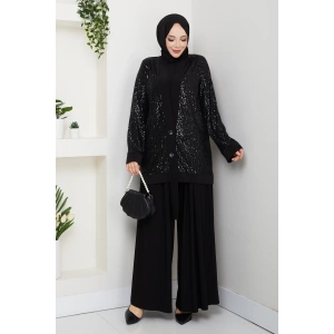 Dilara Pantolonlu Takım - Siyah