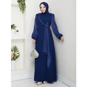 Firüze Abiye Tesettür Elbise - lacivet