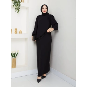 HANDAN ELBİSE SİYAH