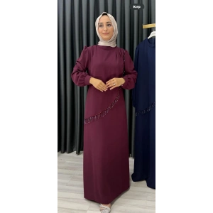 HANDAN ELBİSE bordo