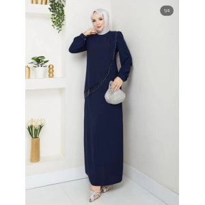 HANDAN ELBİSE LACİVERT