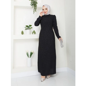 Hünkar Abiye Elbise - Siyah