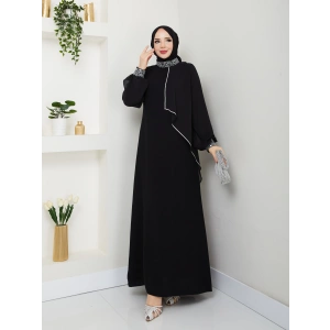 İPEK ELBİSE SİYAH