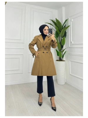 Astarlı Çağla  Rengi Trençkot