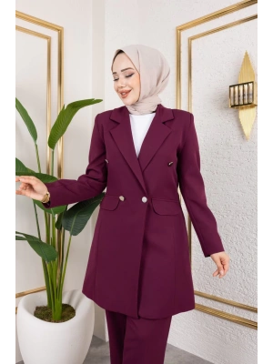 Beste Ceket Takım - BORDO