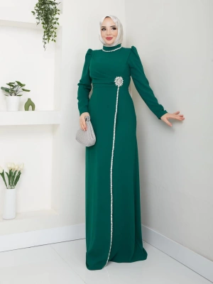 Çiçek Abiye ZÜMRÜT YEŞİLİ