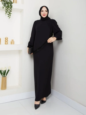 HANDAN ELBİSE SİYAH