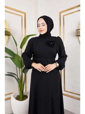 İlknur Elbise - Siyah