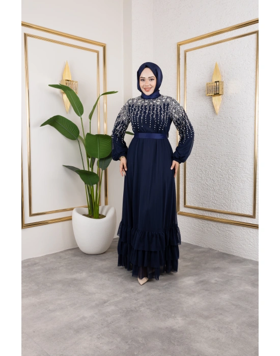 İNCİ ABİYE LACİVERT