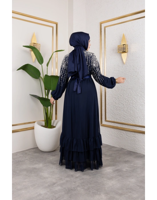 İNCİ ABİYE LACİVERT