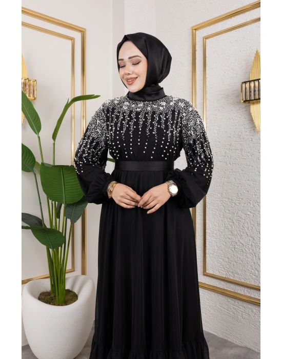 İNCİ ABİYE SİYAH