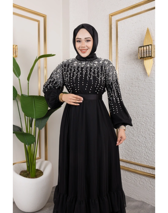 İNCİ ABİYE SİYAH