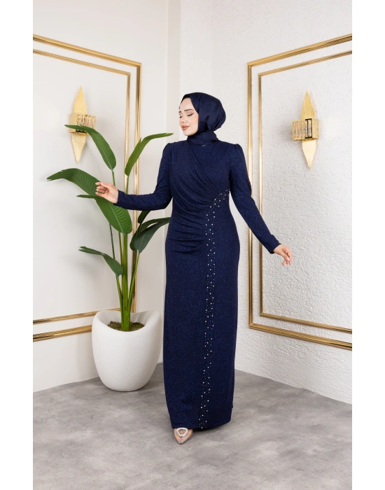 LİKRALI PARLA ABİYE LACİVERT