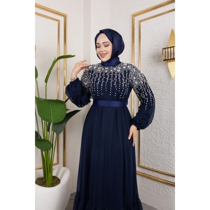 İNCİ ABİYE LACİVERT