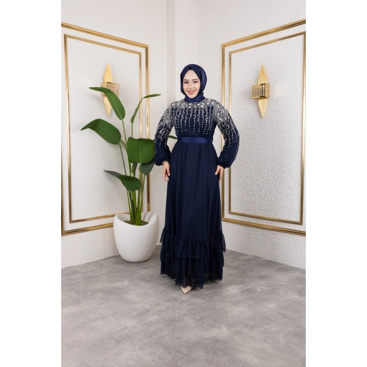 İNCİ ABİYE LACİVERT