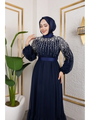 İNCİ ABİYE LACİVERT