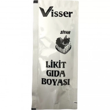 Visser Likit Gıda Boyası (12 ml) Siyah