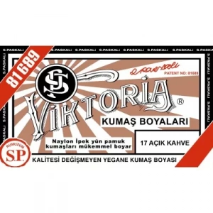 Viktoria Kumaş Boyası - 17 Açık Kahve