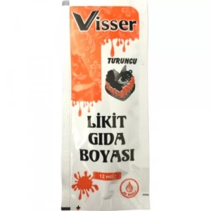 Visser Likit Gıda Boyası (12 ml) Turuncu
