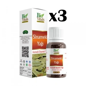 Biovitals Sinameki Yağı 20 ml x 3 Adet