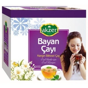 Akzer Civanperçemli Çay - 60 Süzen Poşet