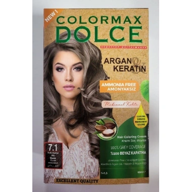 Colormax Amonyaksız Saç Boyası 7.1-Küllü Kumral
