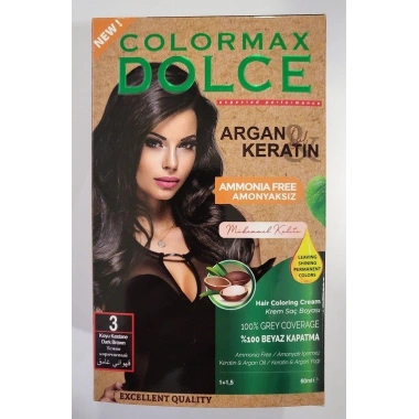 Colormax Amonyaksız Saç Boyası 3-Koyu Kahve