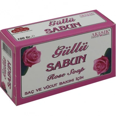 Akışık Güllü Sabun - 100 gr