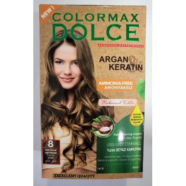 Colormax Amonyaksız Saç Boyası - 8 Açık Kumral