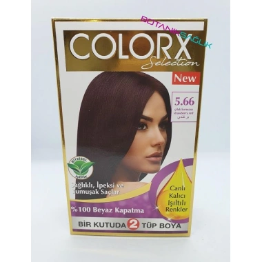 Colorx Saç Boyası İkili Set - 5.66 ÇİLEK KIRMIZI
