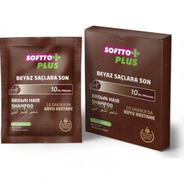 Softto Plus Boya Şampuan - Kahve