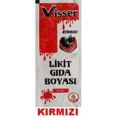 Visser Likit Gıda Boyası 12 ml x 4 ADET