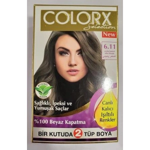 Colorx Saç Boyası İkili Set - 6.11 ZEYTİN KUMRAL