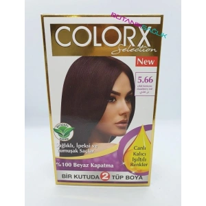 Colorx Saç Boyası İkili Set - 5.66 ÇİLEK KIRMIZI
