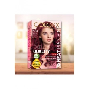 Colorx Saç Boyası Tekli Set - 4.65 ŞARAP KIZILI