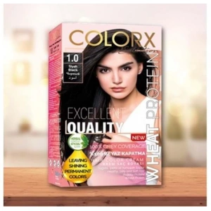 Colorx Saç Boyası Tekli Set - 1.0 SİYAH