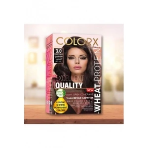 Colorx Saç Boyası Tekli Set - 3.0 KOYU KAHVE
