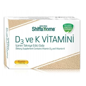 Shiffa Home D3 Ve K Vitamini - 30 Kapsül