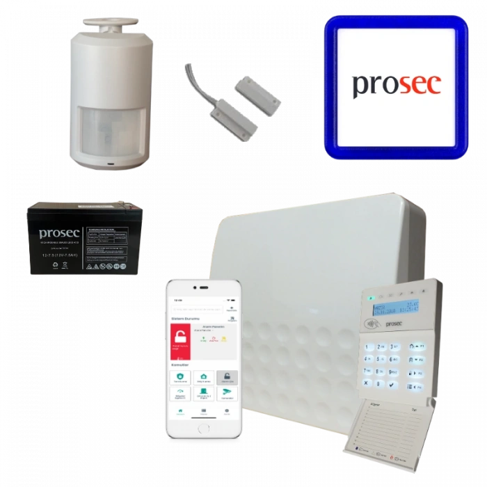PROSEC PRO-P8E ETHERNET ALARM PANELİ SETİ KABLOLU (K1)