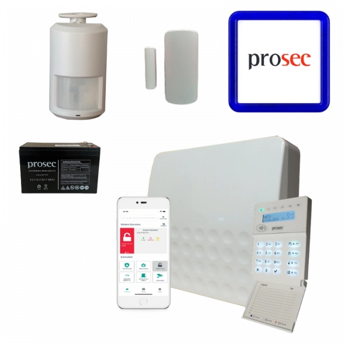 PROSEC PRO-P8E ETHERNET ALARM PANELİ SETİ KABLOSUZ (K3)
