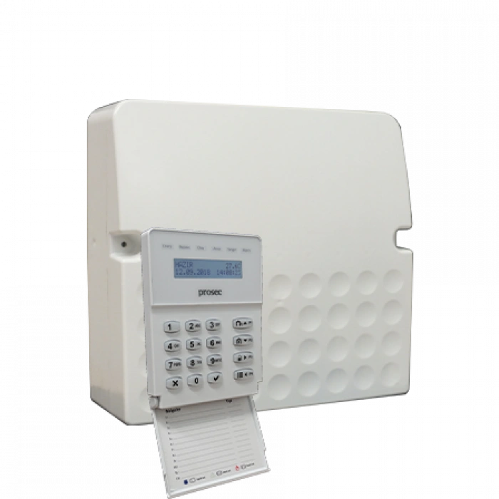 PROSEC PRO-P8P PSTN ALARM PANELİ + PRO-K2 LCD KART OKUYUCULU TUŞ TAKIMI