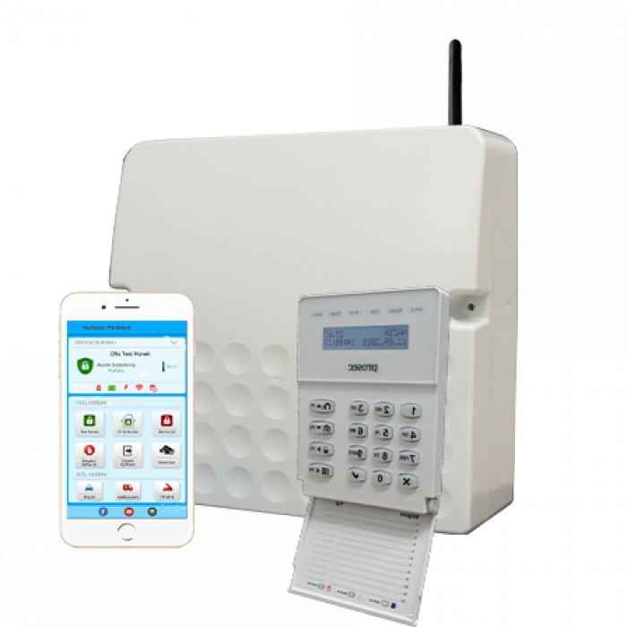 PROSEC PRO-P8G-EA GPRS ALARM PANELİ+PRO-K2 KART OKUYUCU LCD TUŞ TAKIMI