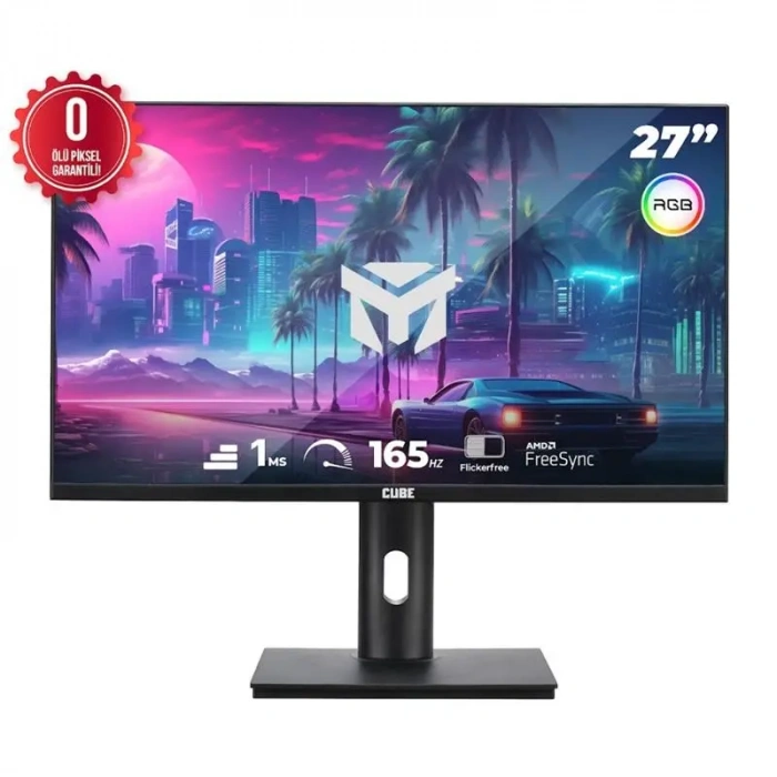 27 CUBE PA-27V165F VA 1MS 165HZ 2XHDMI 2XDP 2K QHD 2560X1440
