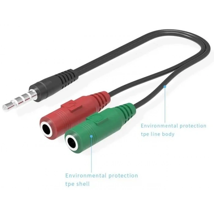3.5mm Kulaklık Mikrofon Ayırıcı Çoklayıcı Switch Splitter
