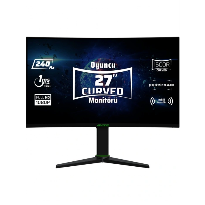 Monster Aryond A27 V1.2 27 240HZ Full HD Curved Hoparlörlü Oyuncu Monitörü