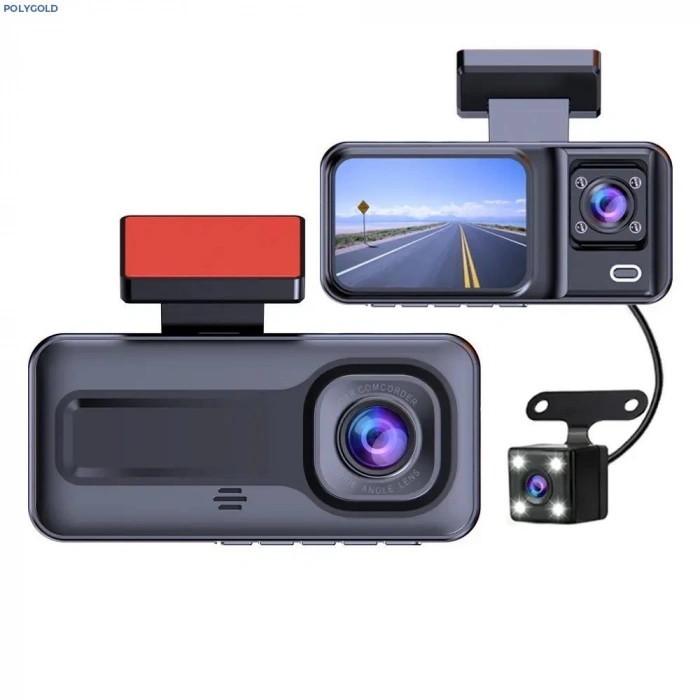 A98 ÜÇ LENSLİ ARAÇ İÇİ DİKİZ GPS DASHCAM WIFI ARABA KAMERASI