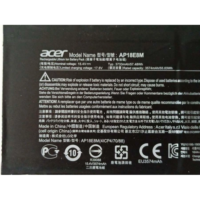 Acer Nitro5 AN515-55-58Q1 Orijinal Batarya